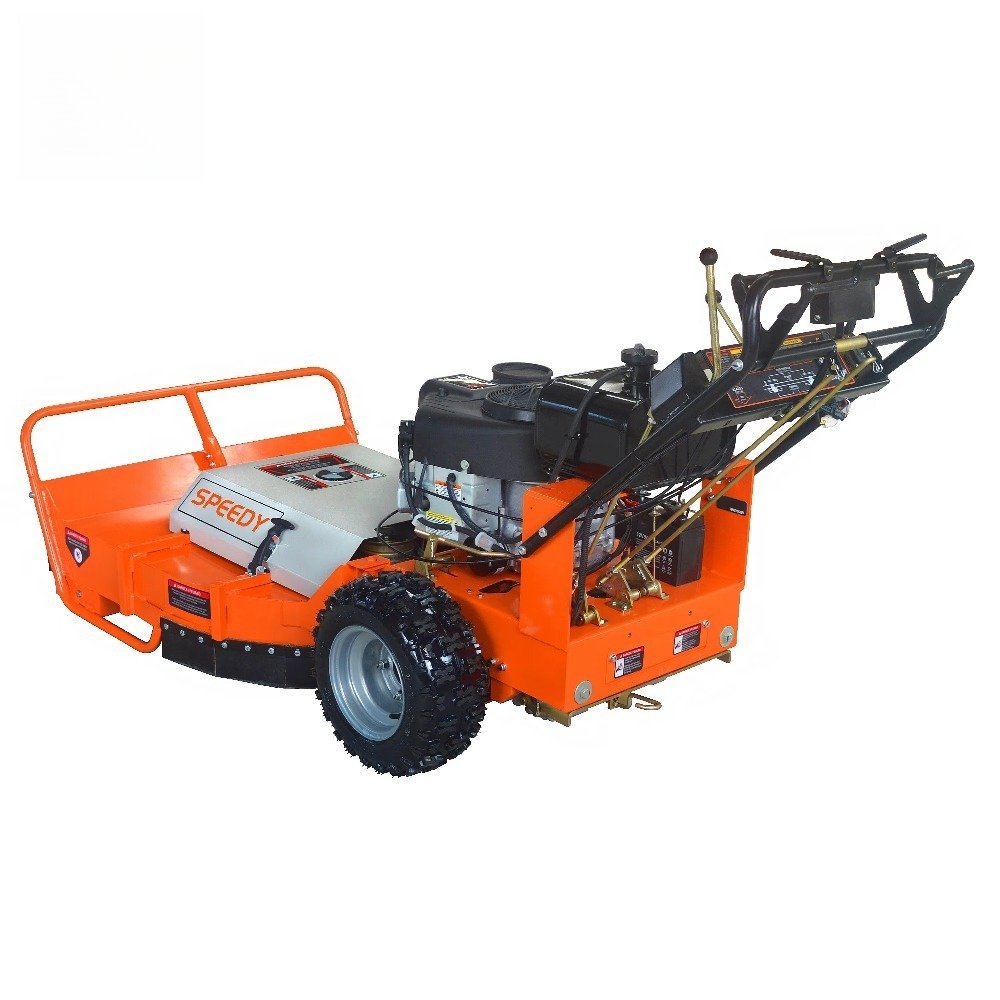 SWY-36BB 36-inch self-propelled four-stroke industrial/DIY lawnmower with a 22 hp gasoline engine and cordless steel blades. - Image 3