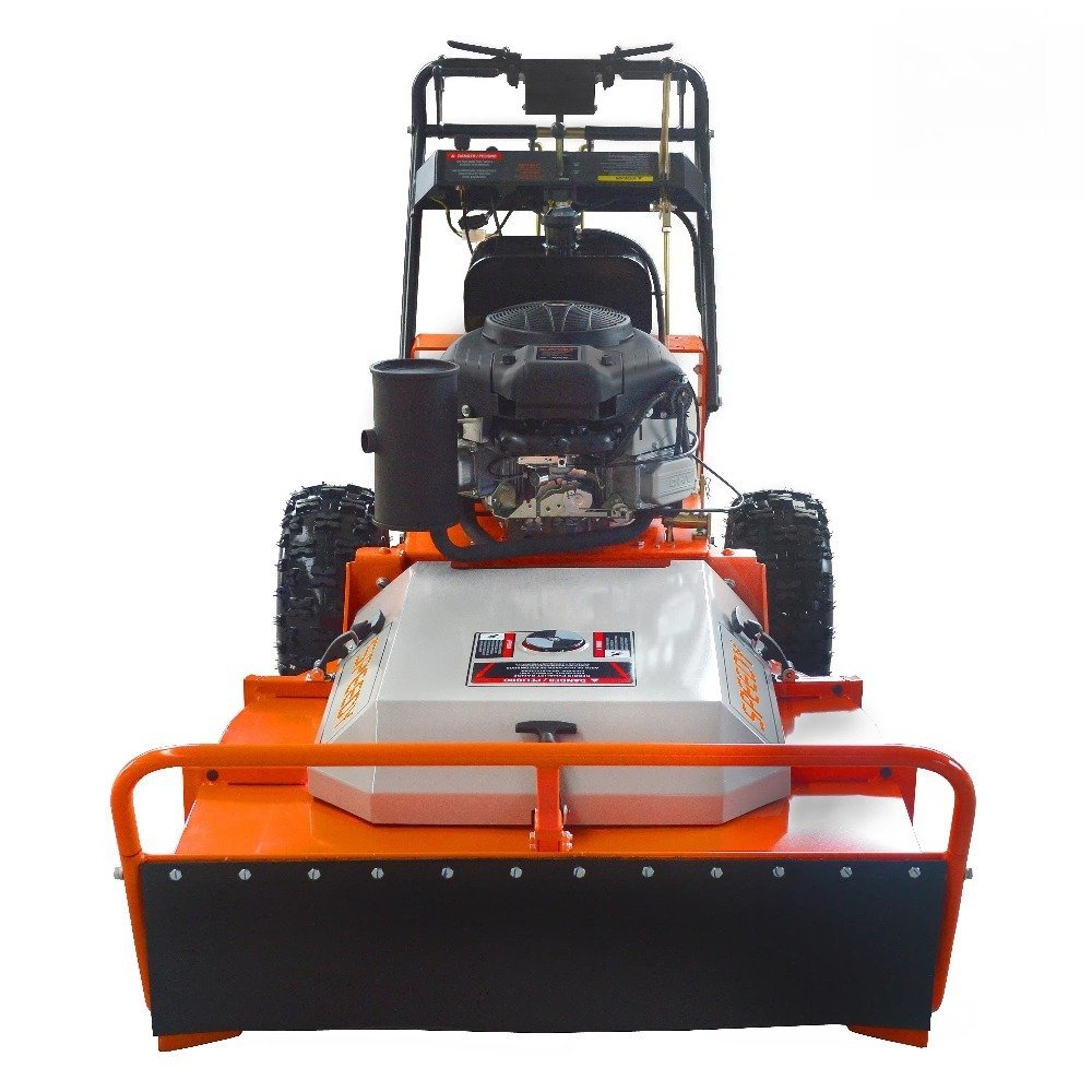 SWY-36BB 36-inch self-propelled four-stroke industrial/DIY lawnmower with a 22 hp gasoline engine and cordless steel blades. - Image 4