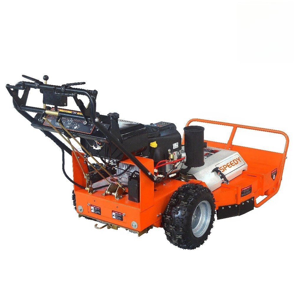 SWY-36BB 36-inch self-propelled four-stroke industrial/DIY lawnmower with a 22 hp gasoline engine and cordless steel blades. - Image 5