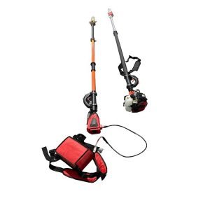 SWY-450 long-shank chain saw, single-cylinder engine, tree cutting chain saw with 12-inch guide bar, for cutting tree trunks.